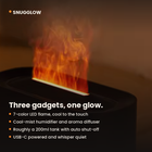 SnugGlow Flame Diffuser, Aroma Humidifier & Night Light